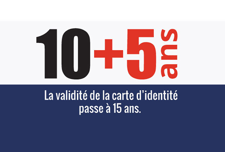 carte nationale d'identité 10 + 5 ans