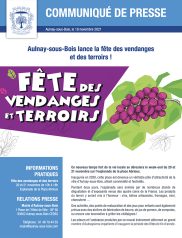 Aulnay-sous-Bois lance la fête des vendanges et des terroirs !