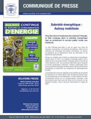 Sobriété énergétique : Aulnay mobilisée