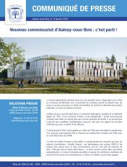 Nouveau commissariat d'Aulnay-sous-Bois : c'est parti !