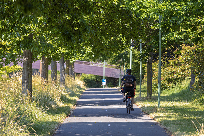 Velo au canal de l'ourcq