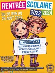 Inscription rentrée scolaire 2023-2024