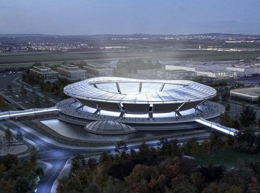 Futur stade du PSG vue sombre