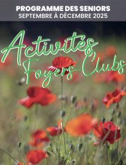 Activités seniors septembre à décembre 2025