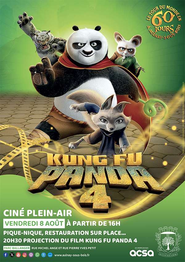 Ciné plein air : Kung-fu panda 4