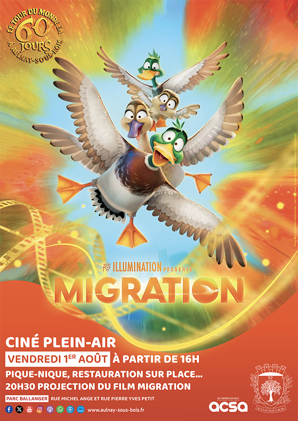 Ciné plein air : Migration la famille Colvert