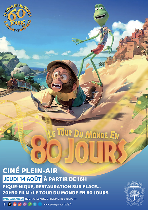 Ciné pleine air : le tour du monde en 80 jours