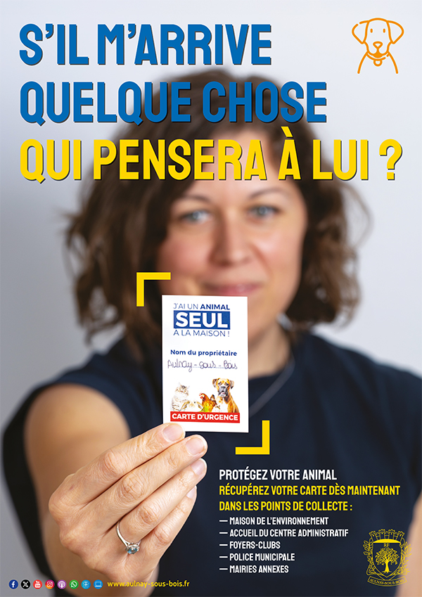 Une carte pour ne pas laisser nos animaux seuls