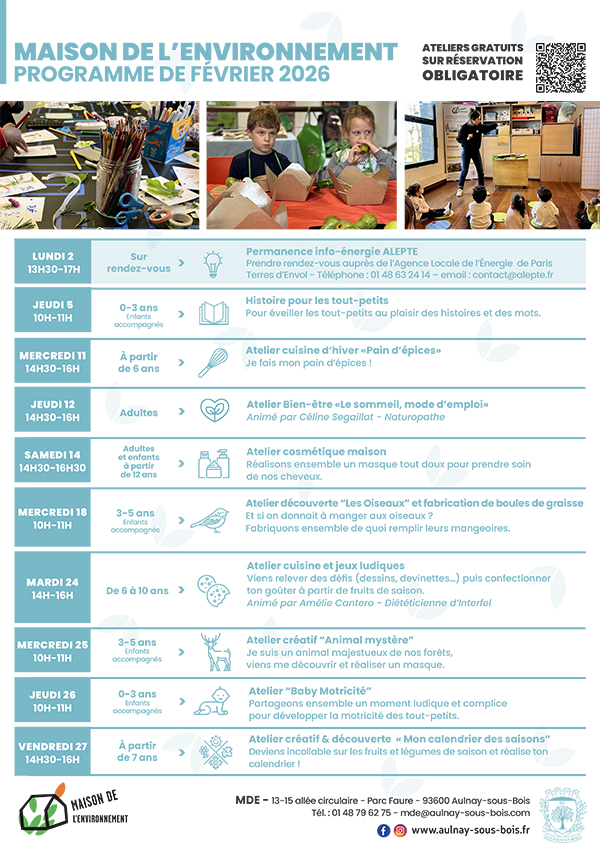 Programme MDE février 2026